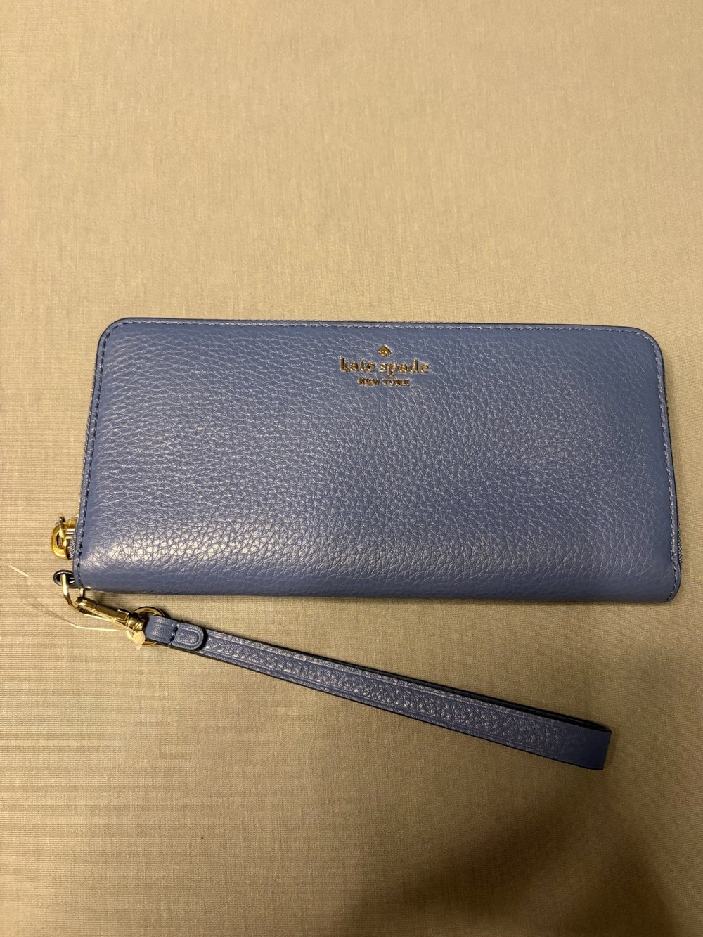 NWT Kate Spade Slim Continental Wallet/Wristlet in Consellblu with Gold Hardware